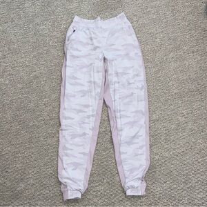 Athleta Brooklyn Lined Pink Camo Joggers